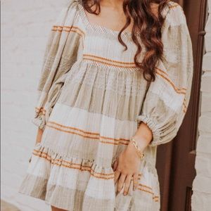 Free People Striped Mini Dress